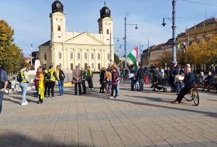 Tüntetés Debrecenben