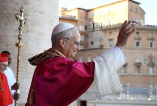 A békéről szólt XIV. Leó pápa első beszédje. fotó: vaticannews.va